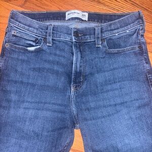 Boys Abercrombie Dark Blue Denim Jeans